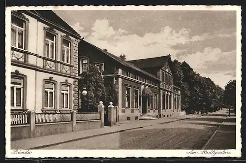 AK Bünde, Gasthaus zum Stadtgarten