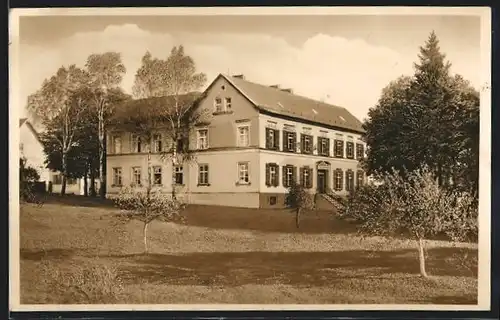 Foto-AK Ichenhausen, NSV-Schule, Gau Schwaben