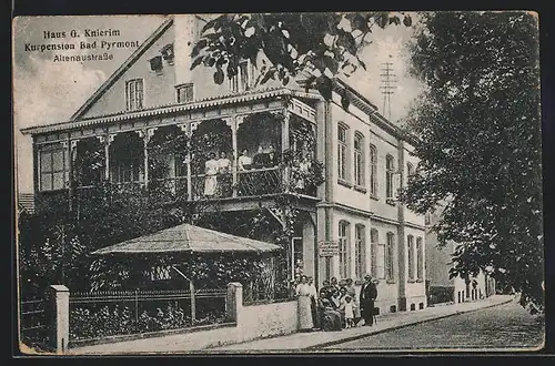 AK Bad Pyrmont, Hotel Haus G. Knierim, Altenaustrasse