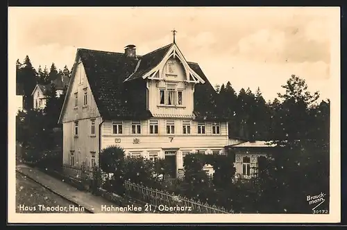 AK Hahnenklee /Oberharz, Hotel Haus Theodor Hein