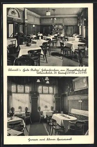AK Gelsenkirchen, Restaurant Schmidt`s Gute Stuben, Vohninkelstrasse 26