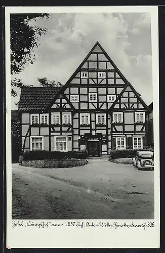 AK Erwitte, Hotel Königshof v. A. Büker