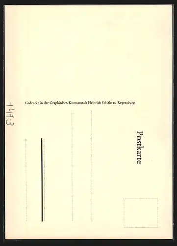 AK Regensburg, Absolvia minor 1938, Neues Gymnasium, Römer mit Peitsche beim Pferderennen