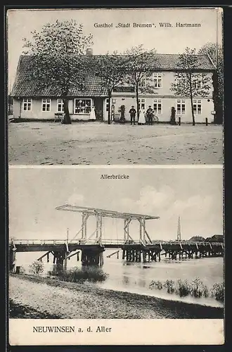 AK Neuwinsen a. d. Aller, Gasthaus Stadt Bremen von Wilh. Hartmann