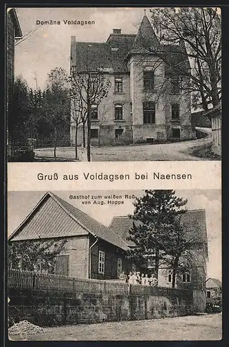 AK Voldagsen bei Naensen, Gasthaus zum weissen Ross, Domäne