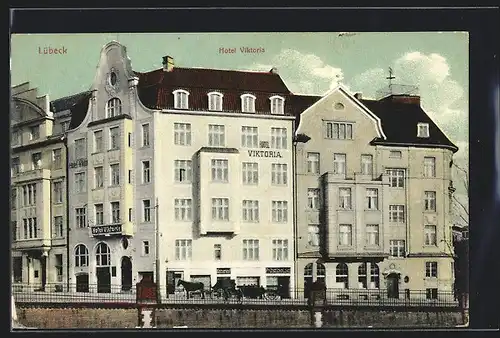 AK Lübeck, Partie beim Hotel Viktoria