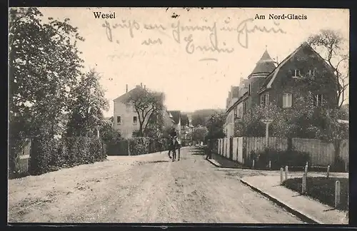 AK Wesel, Strasse am Nord-Glacis