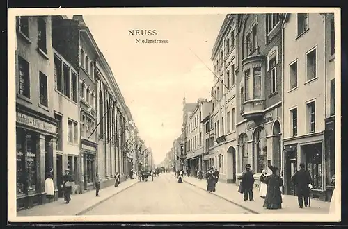 AK Neuss, Blick in die Niederstrasse