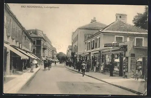 AK Bad Reichenhall, Blick in die Ludwigstrasse