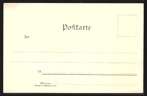 Lithographie Memmingen, Marktplatz, Rathaus, Kempter-Thor