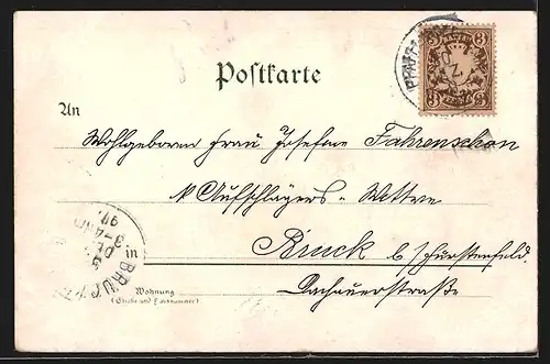 Lithographie Pfaffenhofen, Schulhaus, Kloster Scheyern, Hauptplatz, Rathaus, Panorama