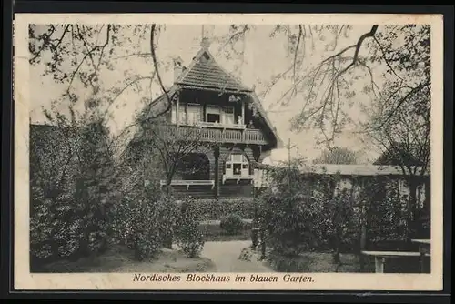 AK Kastel-Hochheim, Beerenobstzüchterei u. Kelterei Blauer Garten nördl. Blockhaus