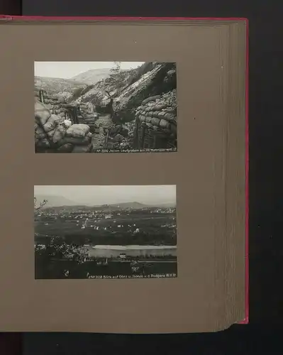 Fotoalbum mit 117 Fotografien, Isonzoschlacht 1917, 16. Korpskommando, Gorizia /Görz, K.u.K., Karl I. v. Österreich