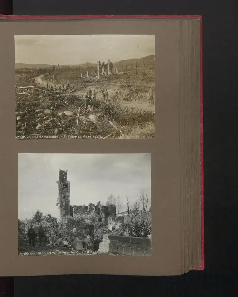 Fotoalbum mit 117 Fotografien, Isonzoschlacht 1917, 16. Korpskommando, Gorizia /Görz, K.u.K., Karl I. v. Österreich 27