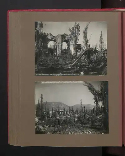 Fotoalbum mit 117 Fotografien, Isonzoschlacht 1917, 16. Korpskommando, Gorizia /Görz, K.u.K., Karl I. v. Österreich