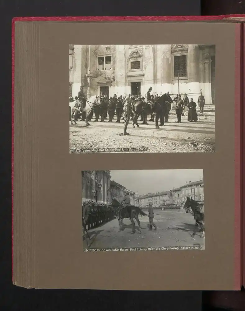 Fotoalbum mit 117 Fotografien, Isonzoschlacht 1917, 16. Korpskommando, Gorizia /Görz, K.u.K., Karl I. v. Österreich 30