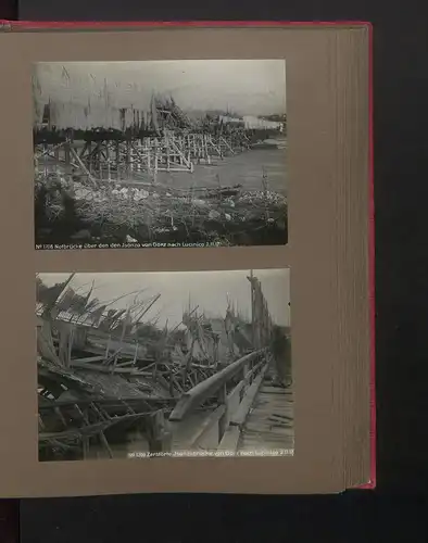 Fotoalbum mit 117 Fotografien, Isonzoschlacht 1917, 16. Korpskommando, Gorizia /Görz, K.u.K., Karl I. v. Österreich
