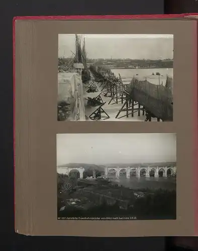 Fotoalbum mit 117 Fotografien, Isonzoschlacht 1917, 16. Korpskommando, Gorizia /Görz, K.u.K., Karl I. v. Österreich