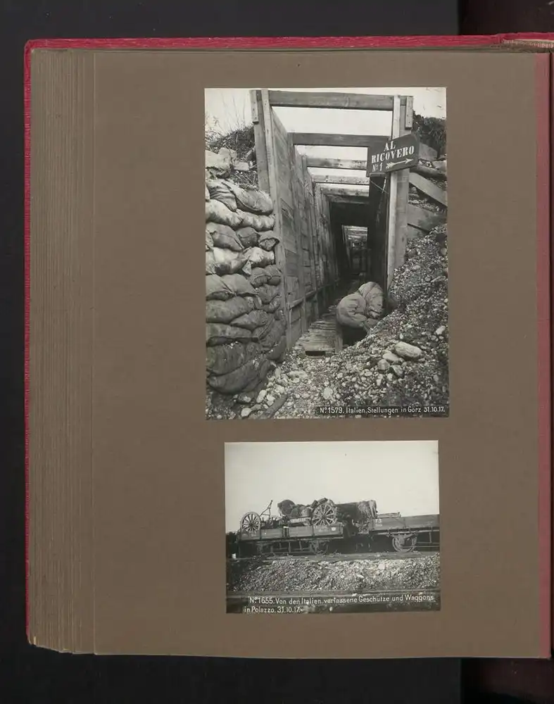 Fotoalbum mit 117 Fotografien, Isonzoschlacht 1917, 16. Korpskommando, Gorizia /Görz, K.u.K., Karl I. v. Österreich 34