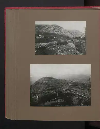 Fotoalbum mit 117 Fotografien, Isonzoschlacht 1917, 16. Korpskommando, Gorizia /Görz, K.u.K., Karl I. v. Österreich