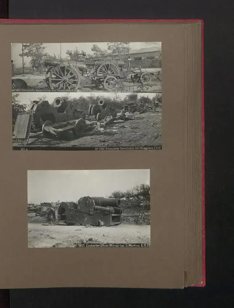 Fotoalbum mit 117 Fotografien, Isonzoschlacht 1917, 16. Korpskommando, Gorizia /Görz, K.u.K., Karl I. v. Österreich 41