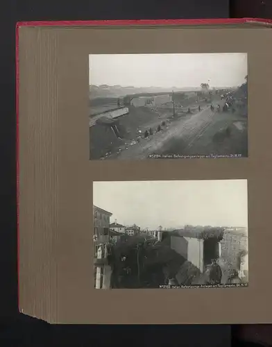 Fotoalbum mit 117 Fotografien, Isonzoschlacht 1917, 16. Korpskommando, Gorizia /Görz, K.u.K., Karl I. v. Österreich