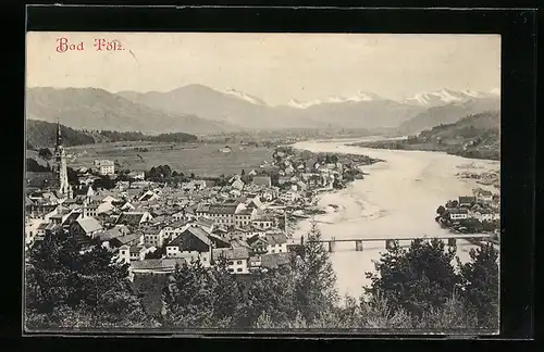 AK Bad Tölz, Ortsansicht aus der Vogelschau