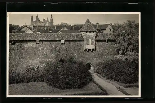 AK Worms, Tor in der alten Stadtmauer