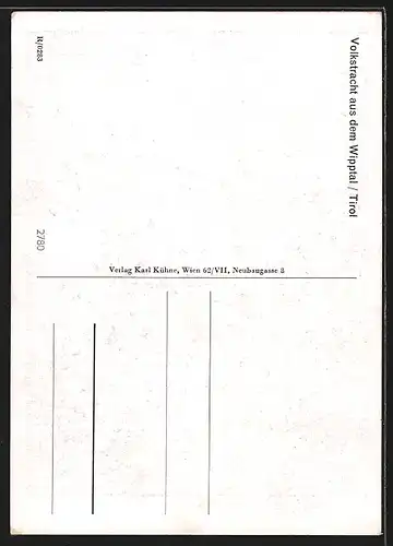 AK Paar in Tiroler Volkstracht aus dem Wipptal