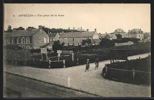 AK Asnelles, Vue prise de la Gare