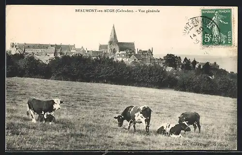 AK Beaumont-en-Auge, Vue generale