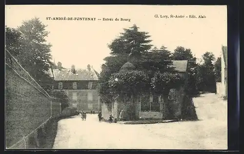 AK St-André-de-Fontenay, Entrée du Bourg