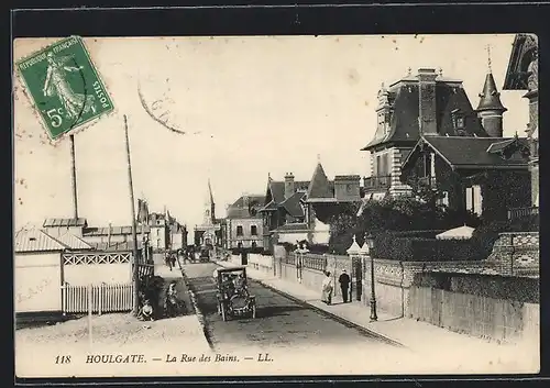 AK Houlgate, La Rue des Bains