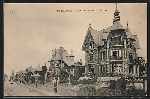 AK Houlgate, Rue des Bains, le Carillon