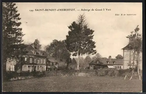 AK Saint-Benoit-d`Hebertot, Auberge du Grand I Vert