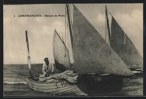AK Arromanches, Barques de Pèche