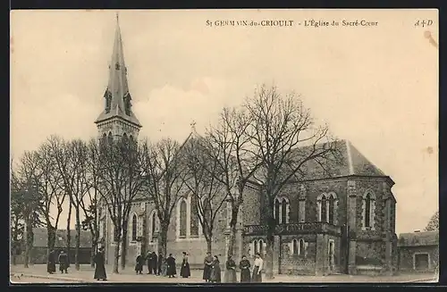 AK St. Germain-du-Crioult, L`Eglise du Sacre-Coeur