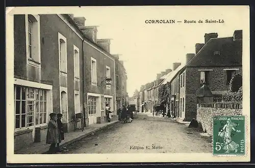 AK Cormolain, Route de Saint-Lo, Strassenpartie