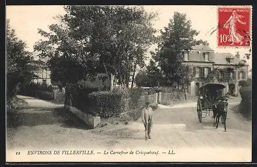 AK Villerville, Le Carrefour de Cricqueboeuf