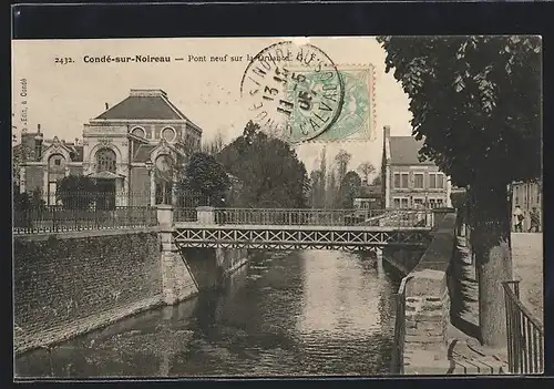 AK Condé-sur-Noireau, Pont neuf sur la Druance