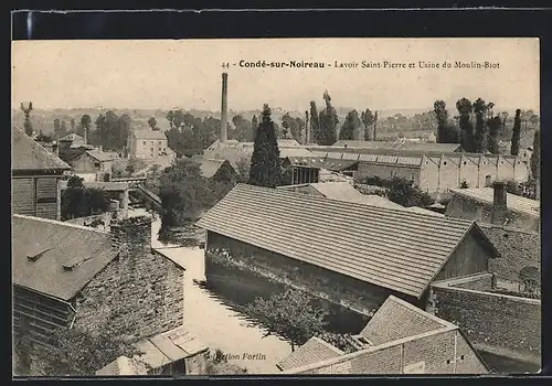AK Condé-sur-Noireau, Lavoir Saint-Pierre et Usine du Moulin-Biot