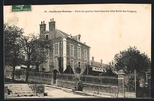 AK Condé-sur-Noireau, Ecole du quartier Saint-Sauveur