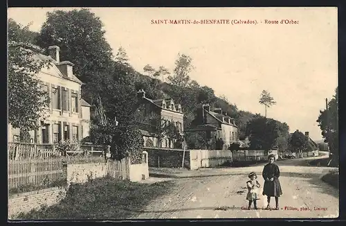 AK Saint-Martin-de-Bienfaite, Route d`Orbec