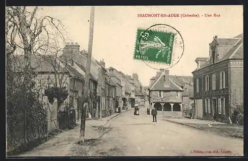 AK Beaumont-en-Auge, Une Rue