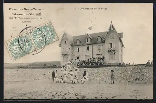 AK St-Laurent-sr-Mer, Gymnastique sur la Plage