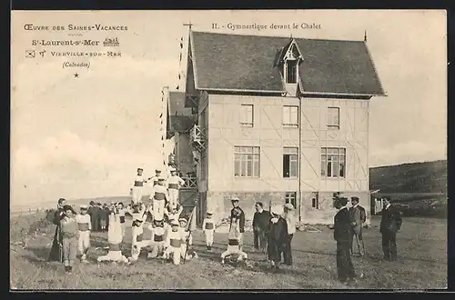 AK St-Laurent-sur-Mer, Gymnastique devant le Chalet