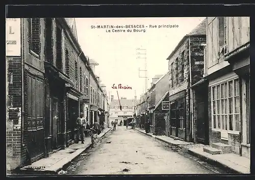 AK St-Martin-des-Besaces, Rue principale, Le Centre du Bourg