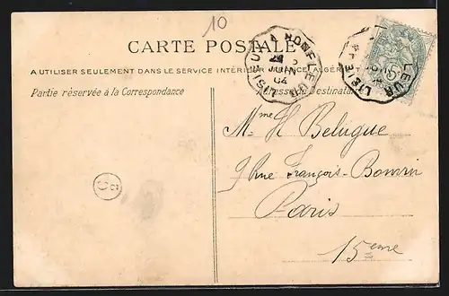 AK Le-Breuil-en-Auge, Vue Route de Lisieux