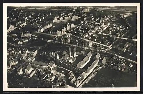 AK Augsburg, St. Stephan, Fliegeraufnahme 1928