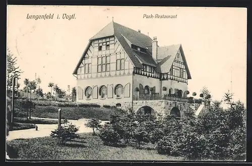 AK Lengenfeld i. Vogtl., Blick auf Park-Restaurant
